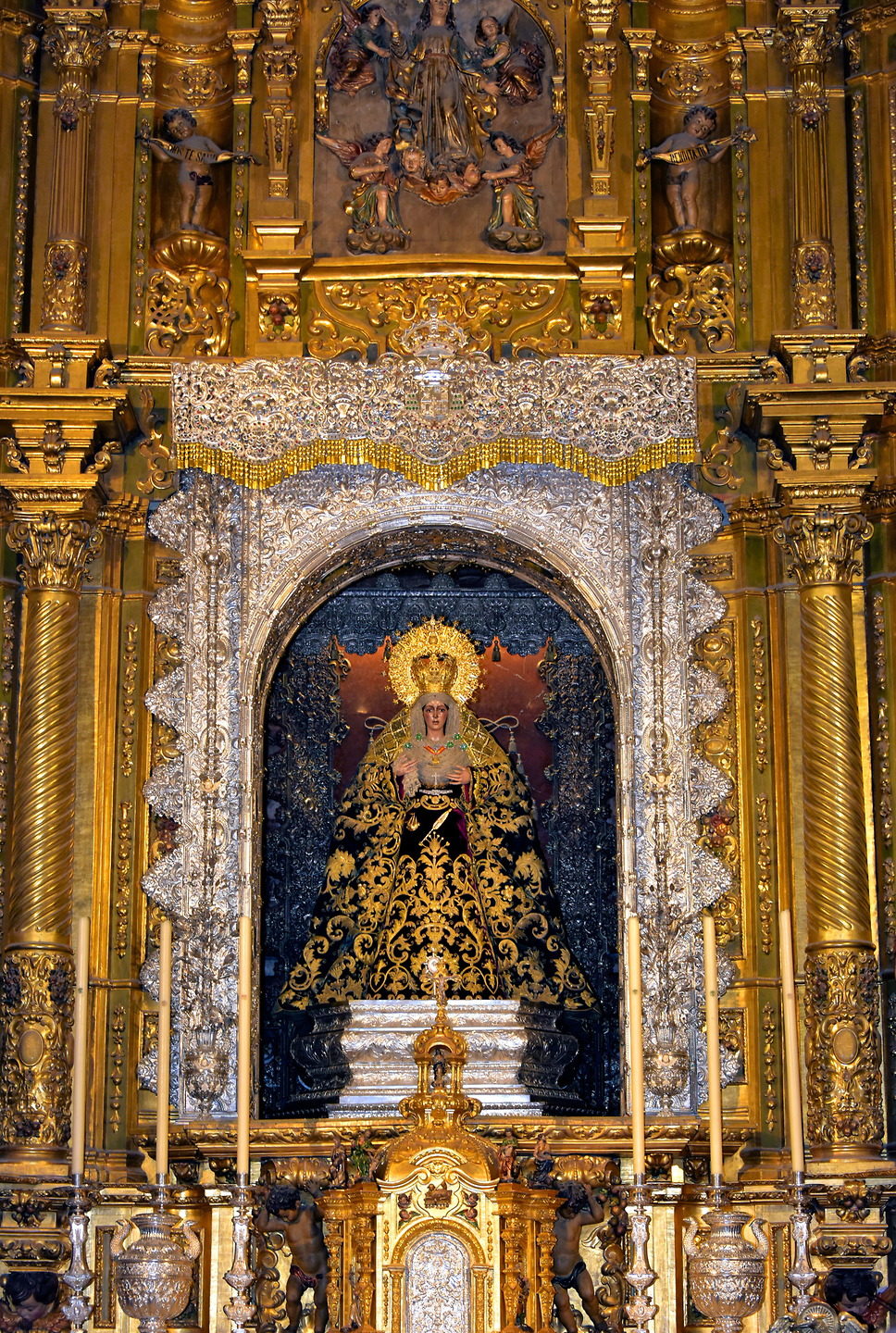 The Virgen de la Esperanza Macarena – one of the most sacred images paraded during holy week in Seville by the Hermandad de la Macarena