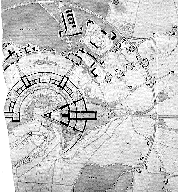 Architectural drawing of planned SS complex at Wewelsburg