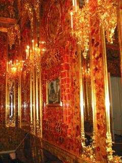 Part of the newly restored Amber Room